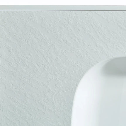 Vasque à encastrer effet pierre avec vasque encastrable - Blanc - 80 cm - DS CONCEPT