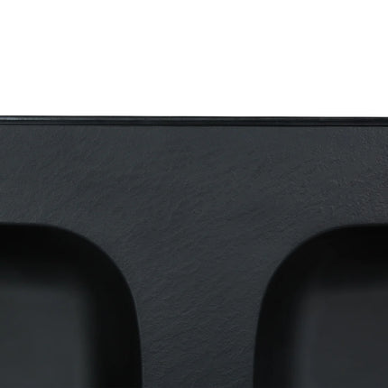 Vasque double à encastrer finition mate avec vasque encastrée - Noir - 120 cm - DS CONCEPT
