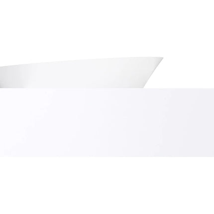 Plan vasque suspendu en solid surface mat avec vasque rectangulaire - Blanc - 100 cm - YUMIKO