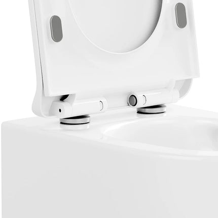 WC suspendu sans bride blanc brillant - 36 cm - Les Essentiels DS CONCEPT