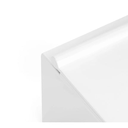WC suspendu sans bride finition brillante avec abattant frein de chute - blanc - 35,5 cm - Les Essentiels DS CONCEPT