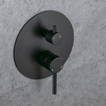 Douche encastrée design moderne avec mitigeur encastré - noir - DS CONCEPT ProShower Telesto
