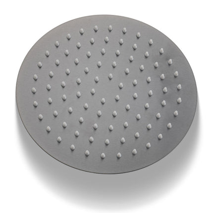 Douche pluie avec mitigeur thermostatique et douchette main - Gun Metal - Lynn