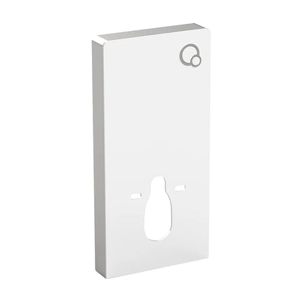 Bâti-support suspendu design en verre trempé blanc brillant - 48,3 cm - SPINOSA