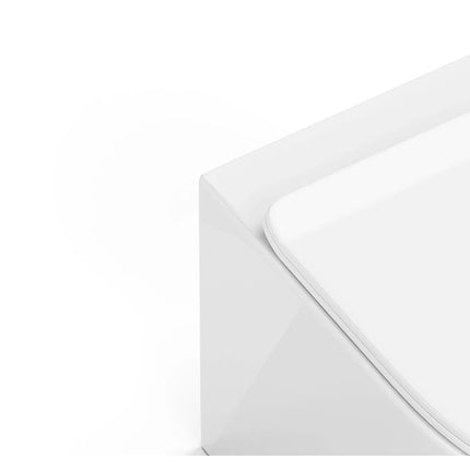 WC suspendu sans bride avec bâti-support et plaque double touche - Blanc - 36 cm - Les Essentiels DS CONCEPT