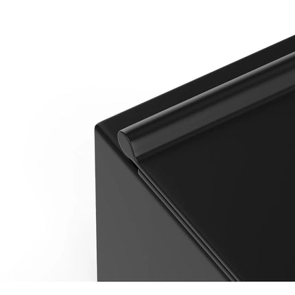 WC suspendu sans bride noir mat avec bâti-support et plaque double touche - 35,5 cm - Les Essentiels DS CONCEPT