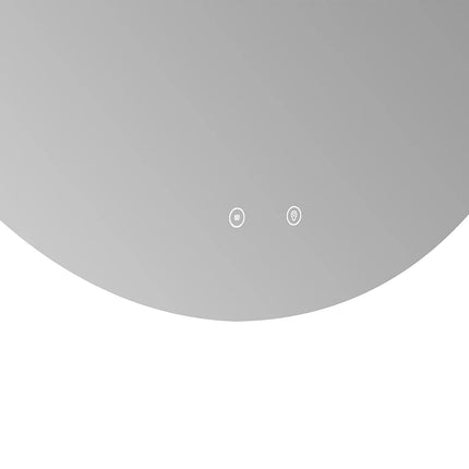 Miroir ovale LED anti-buée - Transparent - 90 cm - Les Astucieux