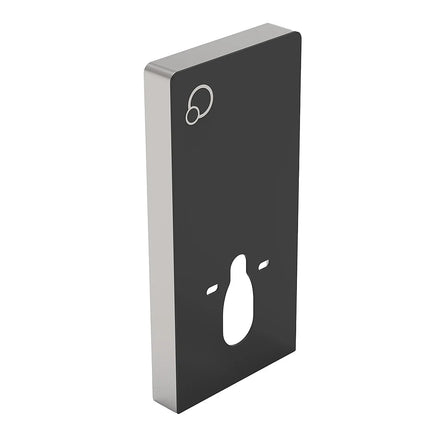 WC suspendu sans bride avec bâti-support décoratif - Noir - 36 cm - Les Essentiels