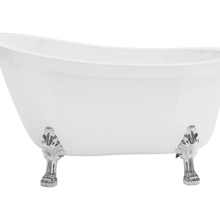 Baignoire ovale à poser finition brillante - Blanche - 145 cm - NISOS II