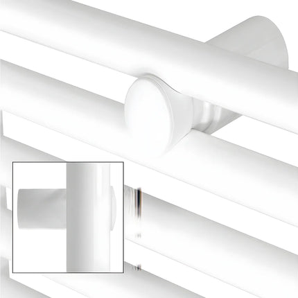 Radiateur sèche-serviettes blanc design épuré 50 cm à inertie fluide | SDB PREMIUM