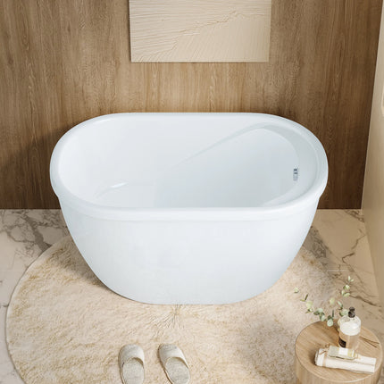 Baignoire sabot - 120 x 75 x 65 cm - Blanche - 165 L - PICCOLA