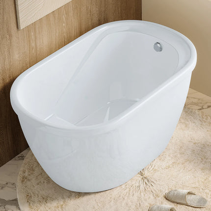 Baignoire sabot - 120 x 75 x 65 cm - Blanche - 165 L - PICCOLA
