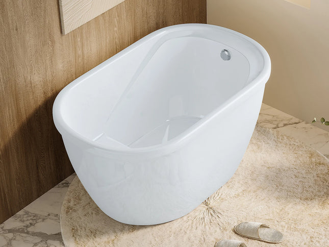 Baignoire sabot - 120 x 75 x 65 cm - Blanche - 165 L - PICCOLA