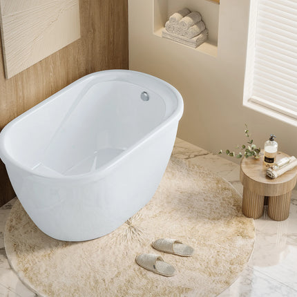 Baignoire sabot - 120 x 75 x 65 cm - Blanche - 165 L - PICCOLA