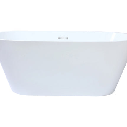 Baignoire îlot design - 150 x 70 x 58 cm - Blanche - 201 L - TWIGGY