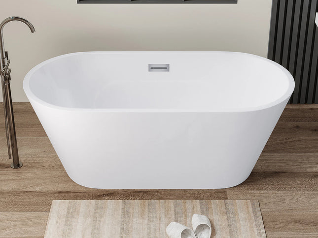 Baignoire îlot design - 150 x 70 x 58 cm - Blanche - 201 L - TWIGGY