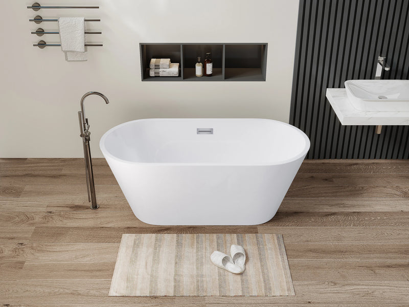 Baignoire îlot design - 150 x 70 x 58 cm - Blanche - 201 L - TWIGGY
