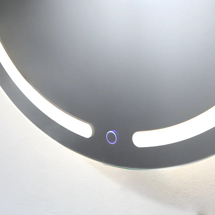 Miroir lumineux rond avec éclairage LED - Transparent - 60 cm - Les éphémères
