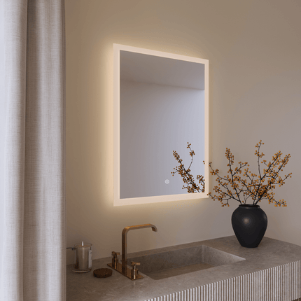 Miroir avec éclairage LED et système anti-buée - 60 cm - Orlando