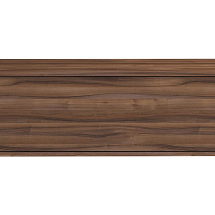 Meuble sous vasque suspendu avec tiroir push to open - Naturel foncé - 94 cm - TEANA II