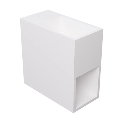 Meuble lave-main suspendu mat avec vasque intégrée - blanc - 40 cm - PUMORI