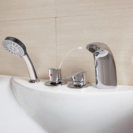 Baignoire balnéo posée avec jets hydromassants - Blanc - 150 cm - GAVINO