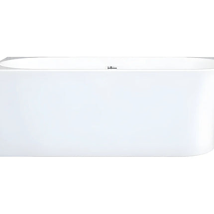 Baignoire d'angle asymétrique brillante à poser - Blanche - 170 cm - PONTICOLA