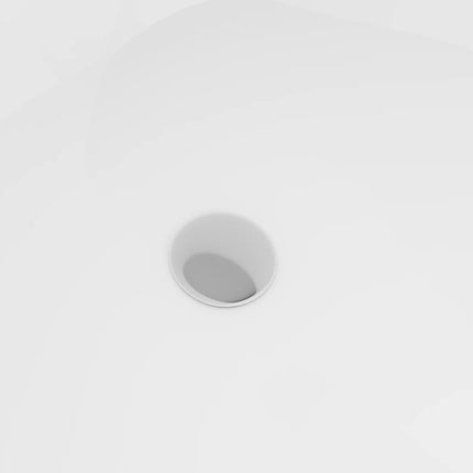 Baignoire d'angle asymétrique avec meuble intégré - Blanc brillant - 170 cm - ANIKA