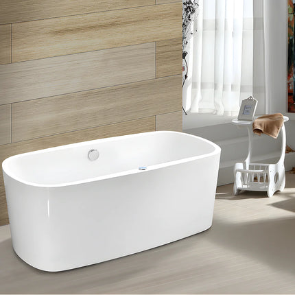 Baignoire balnéo avec LED intégrées - Blanc - 150 cm - SIRGAO