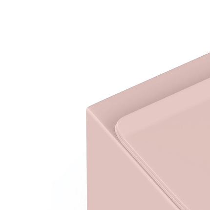 WC suspendu sans bride mat - Rose - 36 cm - Les Essentiels