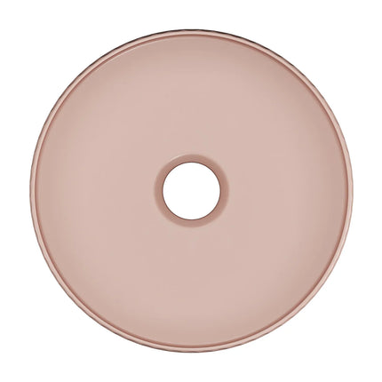 Vasque à poser ronde avec finition mate texturée - Rose - 36 cm - PEDARA