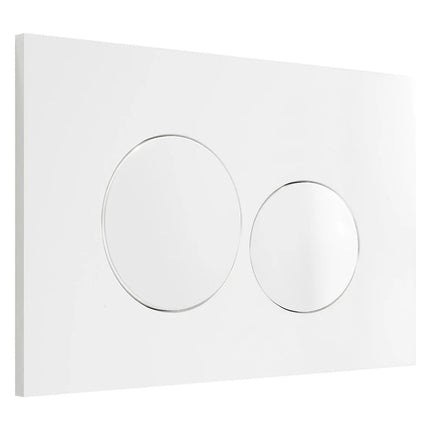 WC suspendu sans bride avec bâti-support et plaque de déclenchement - Blanc mat - 36 cm - Les Essentiels