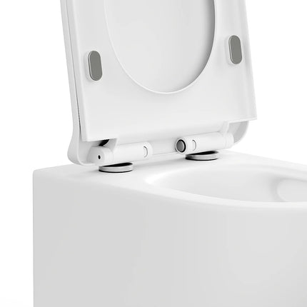 WC suspendu sans bride finition mate - blanc - 36 cm - Les Essentiels