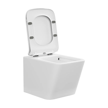 WC suspendu sans bride finition mate - blanc - 35,5 cm - Les Essentiels CLEMONA