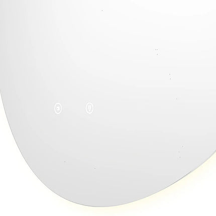 Miroir lumineux asymétrique anti-buée - Transparent - 60 cm - INACIA