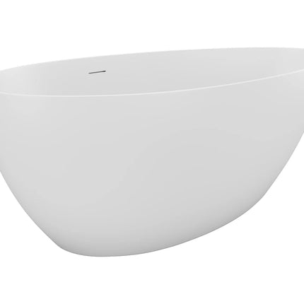 Baignoire ovale à poser finition blanc mat - 82 cm - APULIA