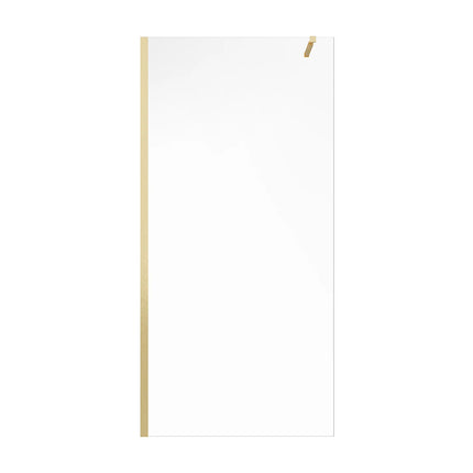 Paroi de douche à l'italienne design minimaliste doré - 120 cm - DAREN