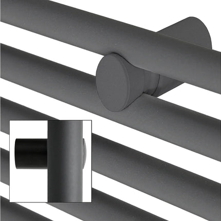 Sèche-serviettes à inertie fluide anthracite - 60 cm - DS CONCEPT