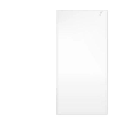 Paroi de douche à l'italienne design industriel mat - Blanc mat - 120 cm - Les Essentiels DAREN