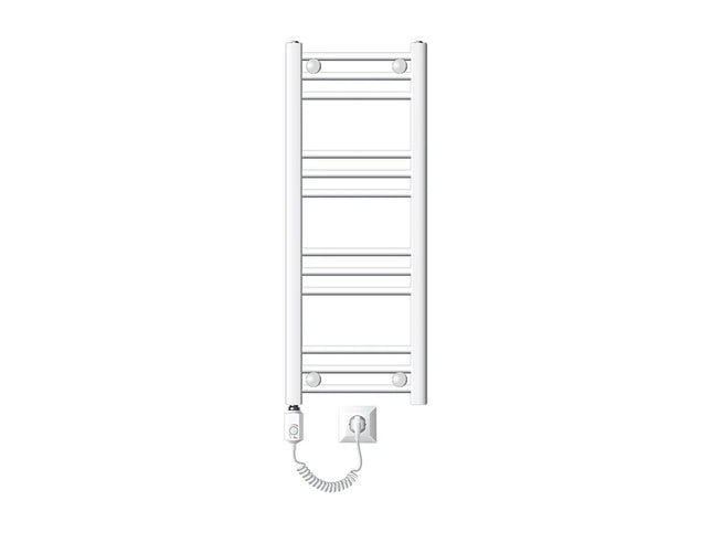 Radiateur électrique performant avec thermostat électronique - Blanc - 30 cm - Sahara