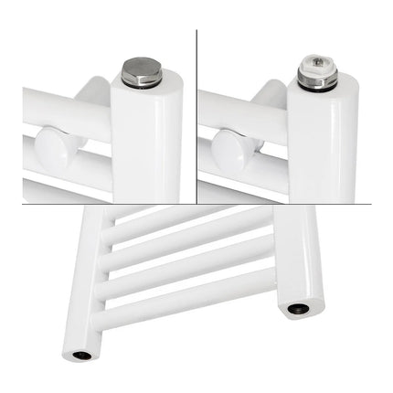 Radiateur électrique performant avec thermostat électronique - Blanc - 30 cm - Sahara