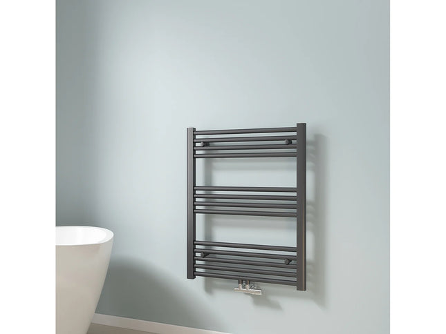 Radiateur sèche-serviettes eau chaude finition anthracite - 60 cm - EMKE