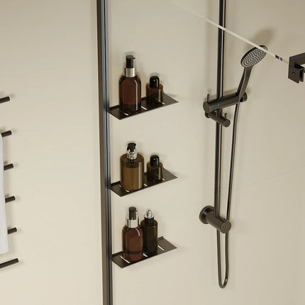 Paroi de douche à l'italienne finition noir mat - 120 cm - Les éphémères