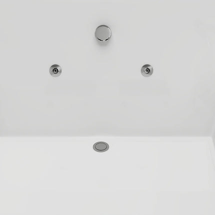 Baignoire balnéo angle droit avec 2 places - Blanc - 182 cm - THALASSA