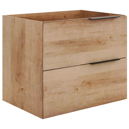 Meuble de salle de bain suspendu avec vasque à encastrer - Naturel clair - 60 cm - Les éphémères