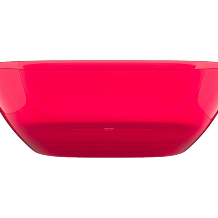 Baignoire îlot ovale finition brillante à poser au sol - Rouge - 160 cm - SPAVO