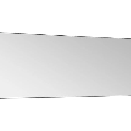 Miroir rectangle finition mat avec cadre en aluminium - Noir mat - 50 cm - DEMETRIA