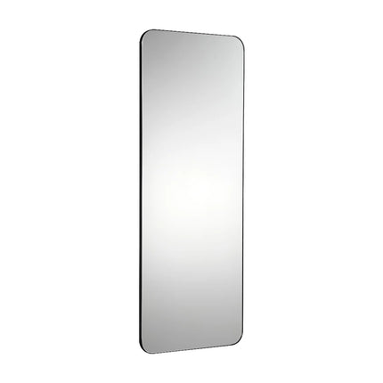 Miroir rectangle finition mat avec cadre en aluminium - Noir mat - 50 cm - DEMETRIA