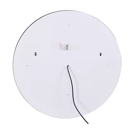 Miroir lumineux rond avec LED - noir - 80 cm - NUMEA
