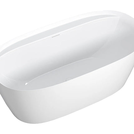 Baignoire îlot ovale finition brillante - Blanche - 160 cm - FORIMI